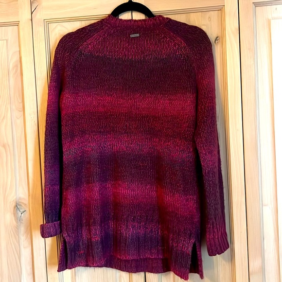 Prana V-neck sweater burgundy SZ Med - Picture 5 of 6